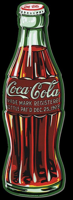 desperate enterprises COKE Bottle c1923- 35.25"H x 11.25"W