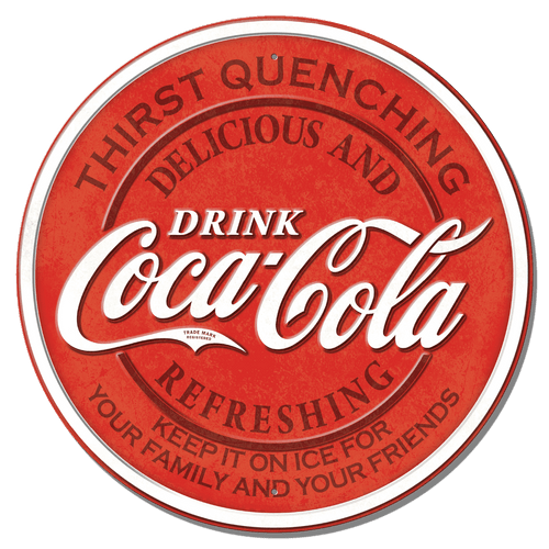 desperate enterprises COKE-Family & Friends **FULLY EMBOSSED STEEL**