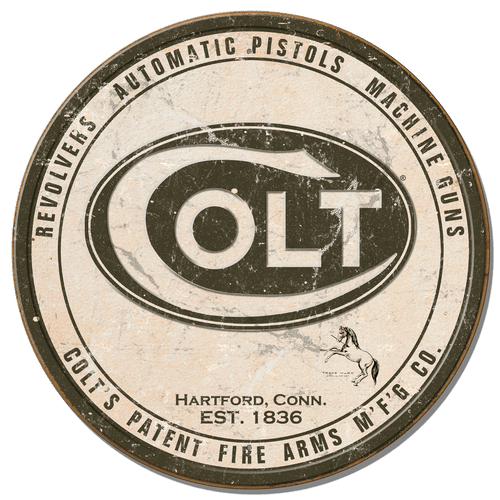 desperate enterprises Colt - Round Logo**FULLY EMBOSSED STEEL**