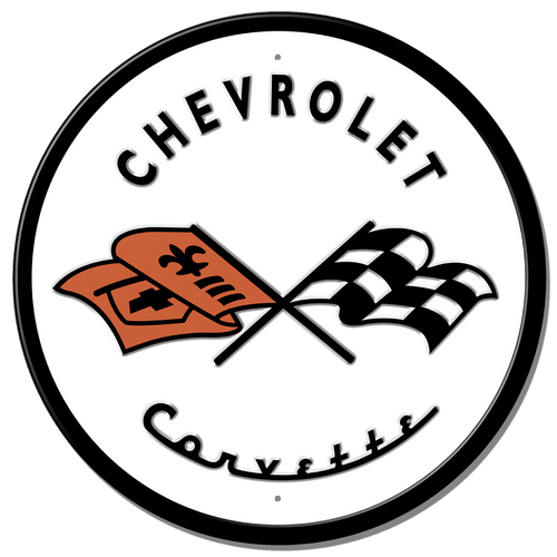 desperate enterprises Corvette '53 Logo**FULLY EMBOSSED STEEL**