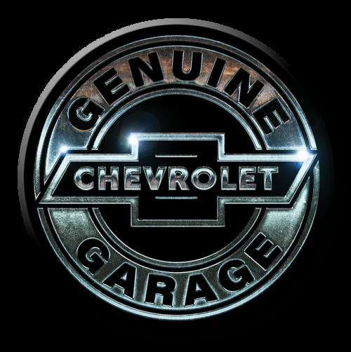 desperate enterprises Magnet: Chevy Garage Round
