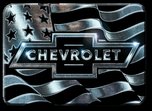 desperate enterprises Magnet: Chevy Metal Flag