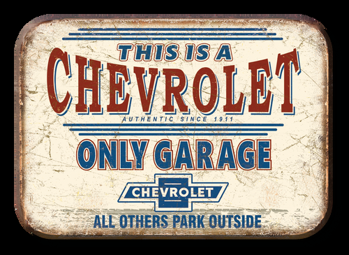 desperate enterprises Magnet: Chevy Only Garage