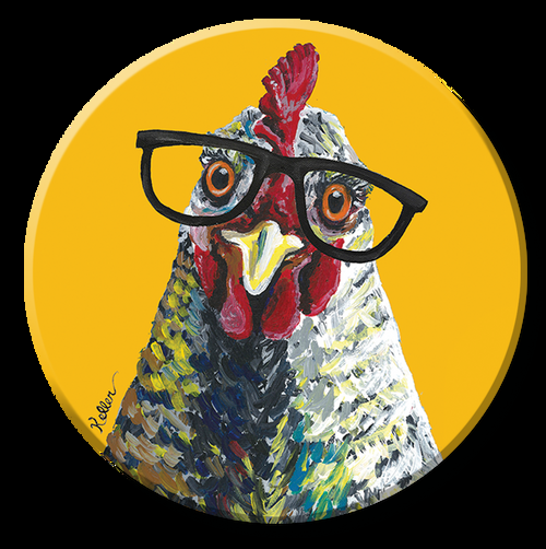 desperate enterprises Magnet: Chicken Glasses