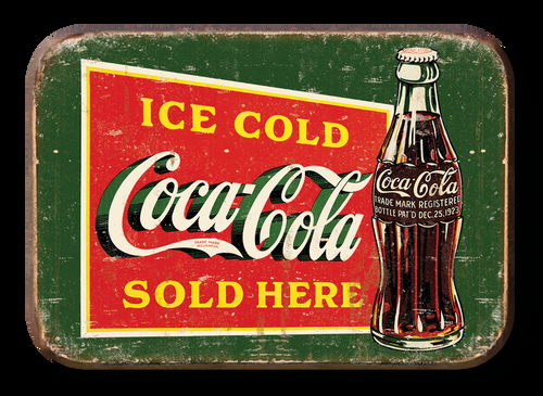 desperate enterprises Magnet: COKE Ice Cold Green