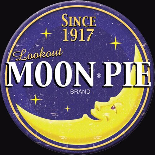 desperate enterprises Magnet: Moon Pie Logo Round