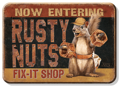 desperate enterprises Magnet: Rusty Nuts Garage