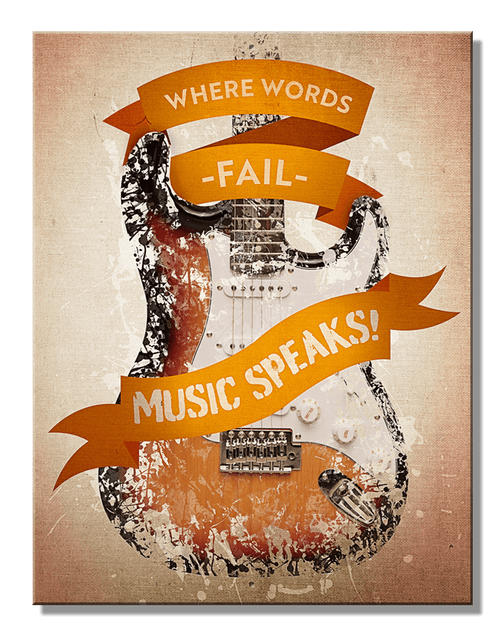 desperate enterprises SH - Music Speaks 8.25" x 10.75"