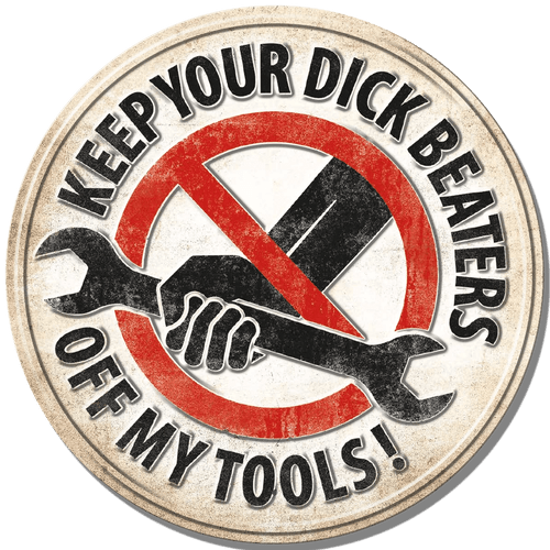 desperate enterprises Dick Beaters - Round **FULLY EMBOSSED STEEL**