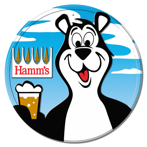 desperate enterprises Hamm's - Round **FULLY EMBOSSED STEEL**