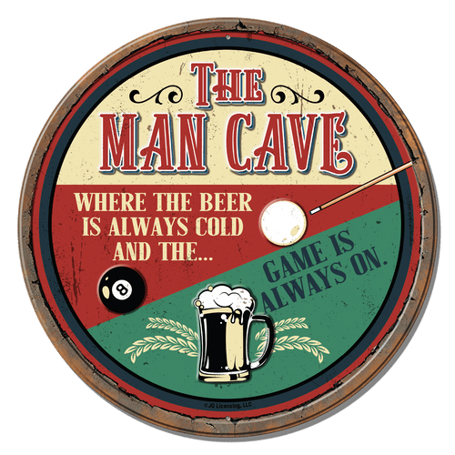 desperate enterprises JQ- Mancave **FULLY EMBOSSED STEEL**