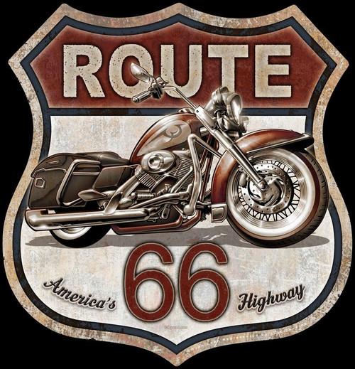 desperate enterprises Route 66 Bike **FULLY EMBOSSED STEEL**