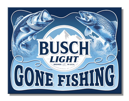 desperate enterprises SH - Busch Light Fishing 10.75" x 8.25"