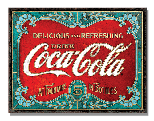 desperate enterprises SH - COKE Fountains 10.75" x 8.25"