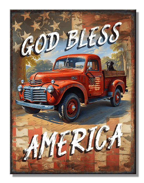 desperate enterprises SH - God Bless America 8.25" x 10.75"