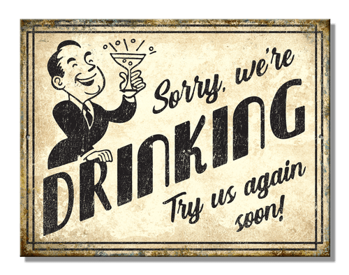 desperate enterprises SH - Sorry Drinking 10.75" x 8.25"