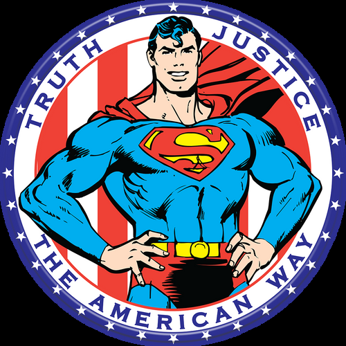 desperate enterprises Superman - American Way **NEW ALUMINUM STYLE**
