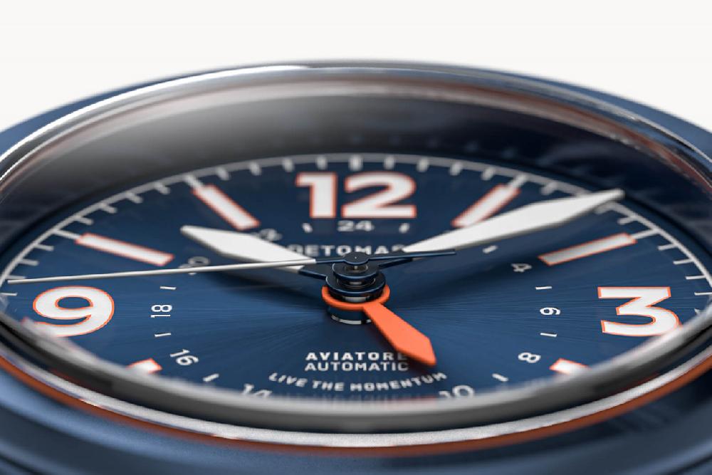Detomaso AVIATORE AUTOMATIC GMT BLUE ORANGE