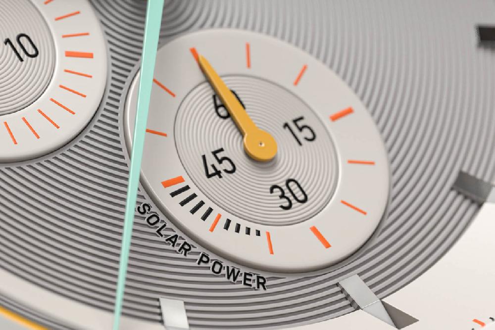 Detomaso D10 CHRONO SOLAR GRAY YELLOW