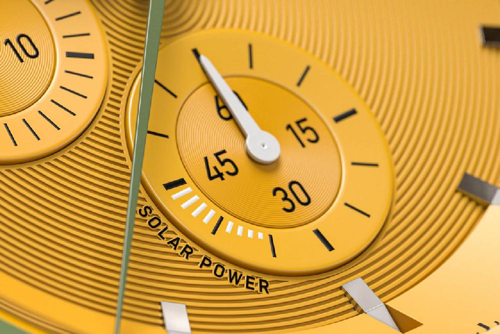 Detomaso D10 CHRONO SOLAR OLIVE YELLOW