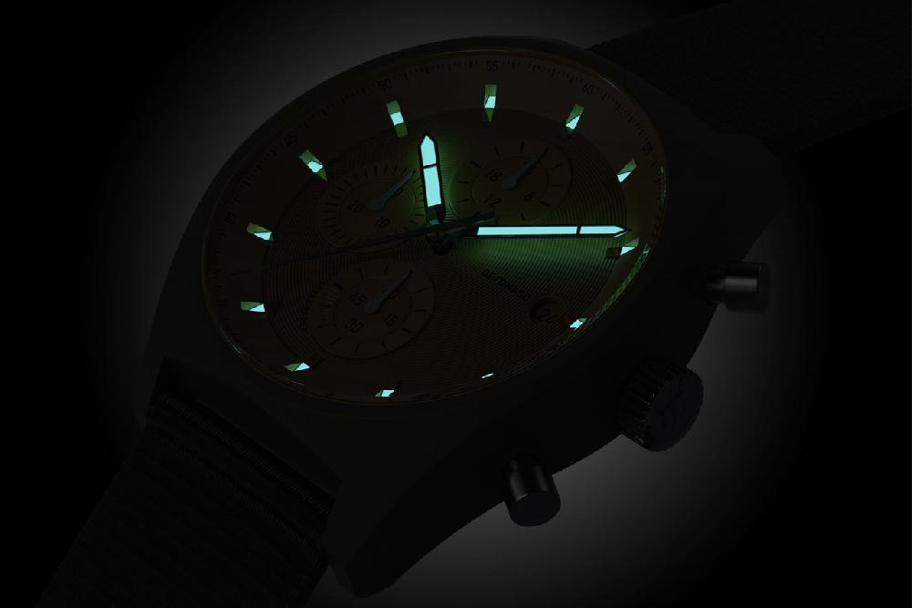 Detomaso D10 CHRONO SOLAR OLIVE YELLOW