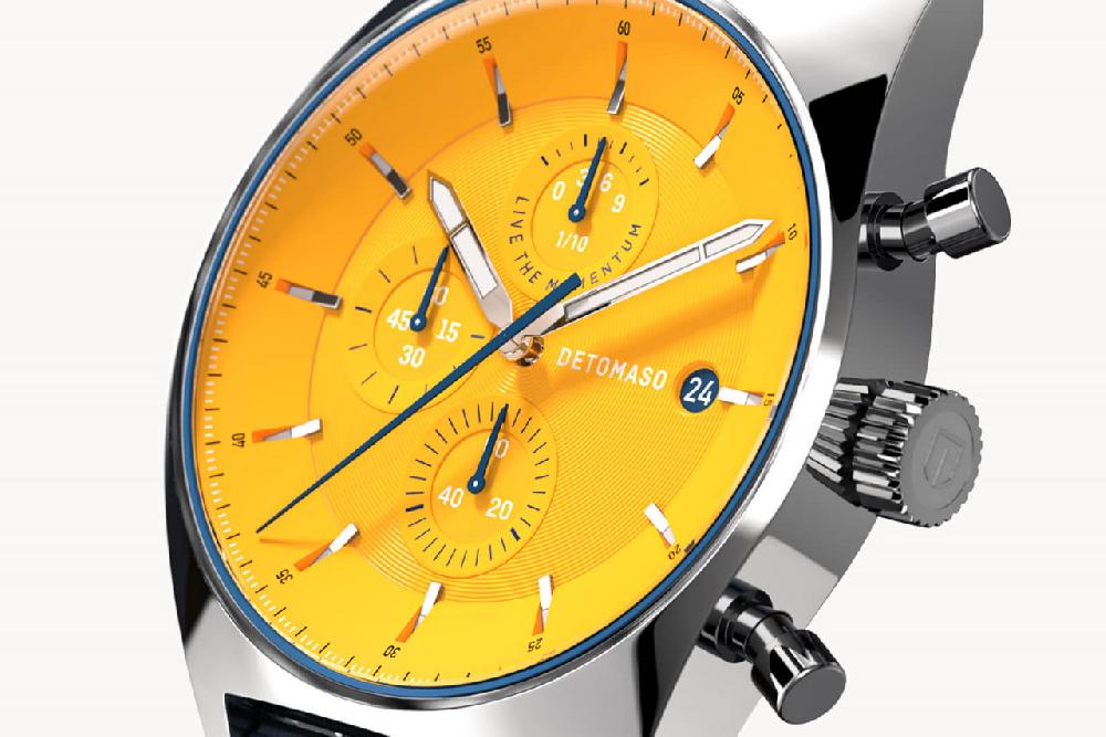 Detomaso D10 CHRONOGRAPH GIALLO