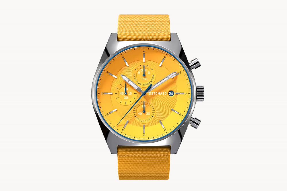 Detomaso D10 CHRONOGRAPH GIALLO