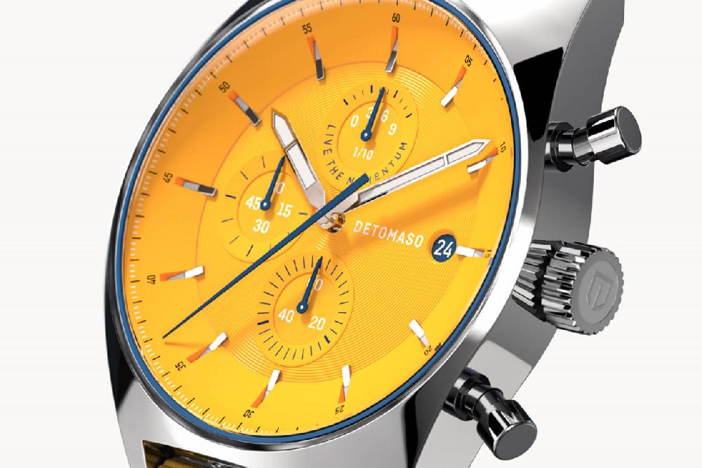 Detomaso D10 CHRONOGRAPH GIALLO