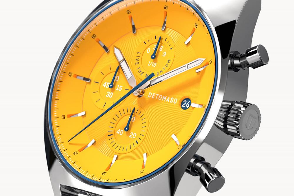 Detomaso D10 CHRONOGRAPH GIALLO