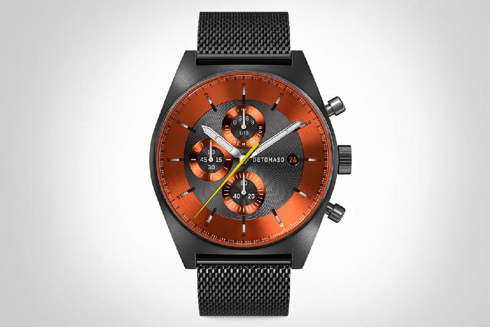 Detomaso D10 CHRONOGRAPH GRAY ORANGE