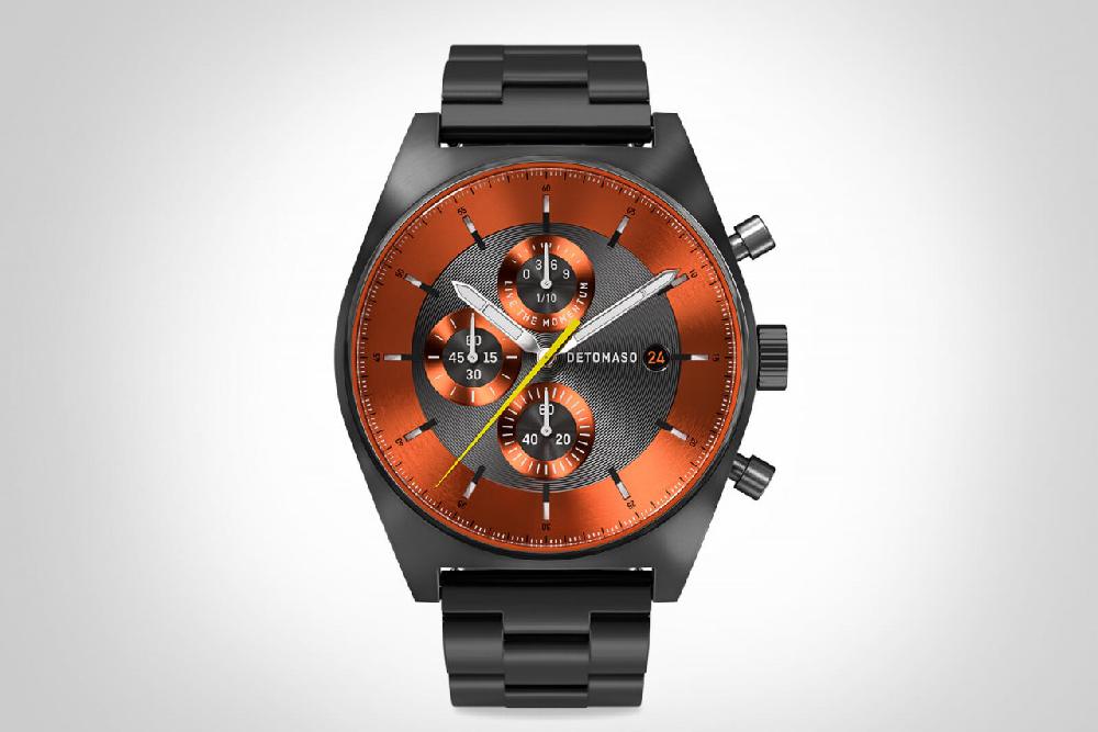 Detomaso D10 CHRONOGRAPH GRAY ORANGE