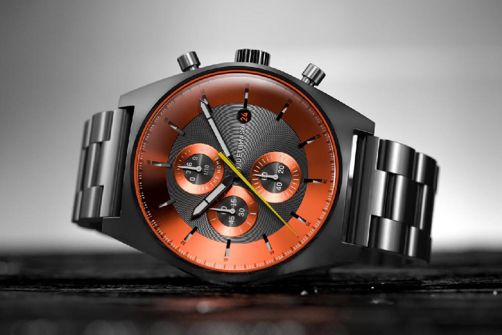 detomaso D10 CHRONOGRAPH GRAY ORANGE