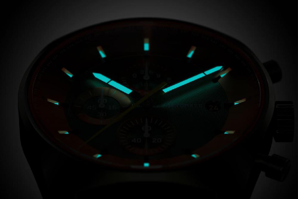 Detomaso D10 CHRONOGRAPH OLIVE ORANGE