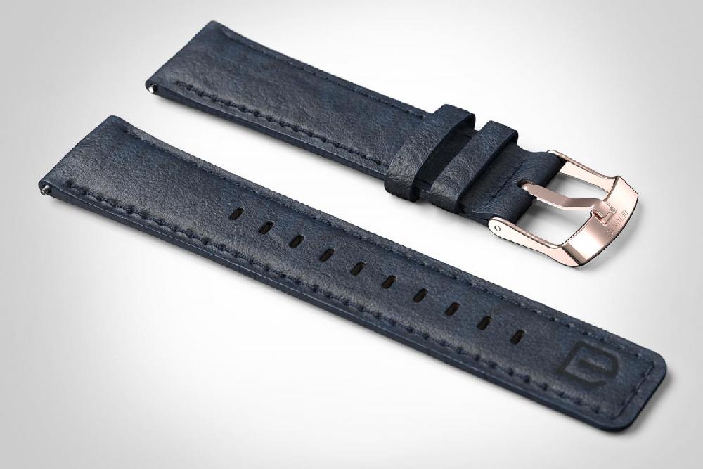 Detomaso LEATHER STRAP BLUE CLASSIC