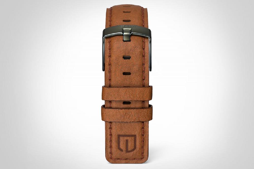 detomaso LEATHER STRAP BROWN CLASSIC