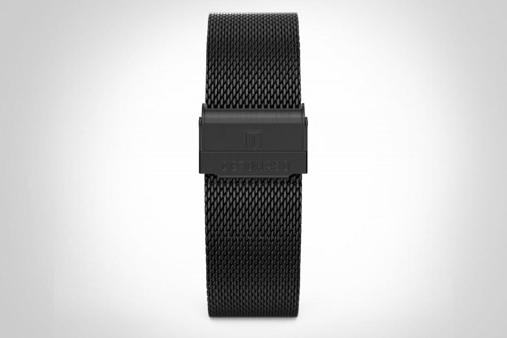 detomaso MILANESE STRAP BLACK BRUSHED