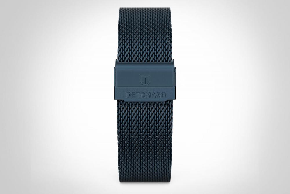 detomaso MILANESE STRAP DARK BLUE BRUSHED