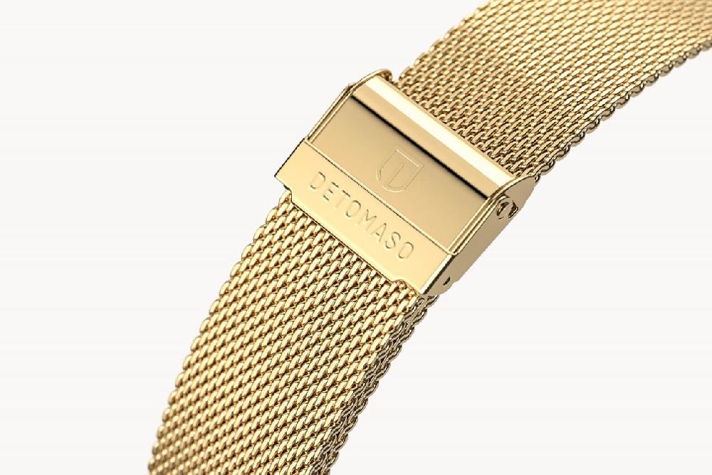 Detomaso MILANESE STRAP GOLD POLISHED