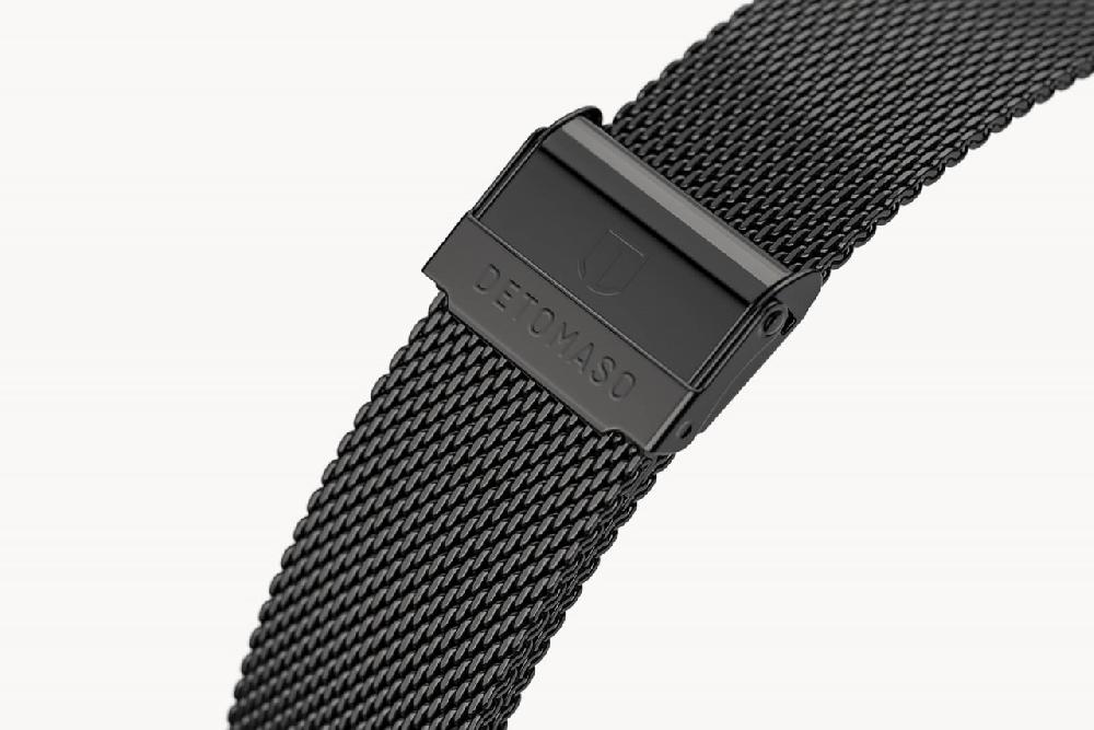 Detomaso MILANESE STRAP GRAY POLISHED