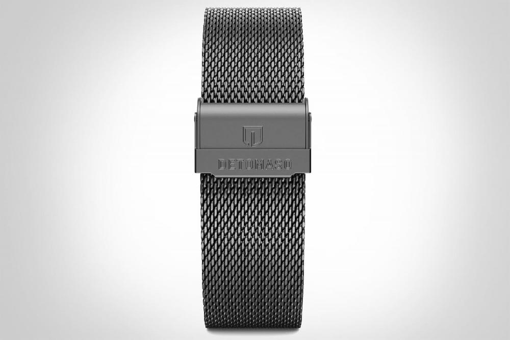 detomaso MILANESE STRAP GRAY SANDBLASTED