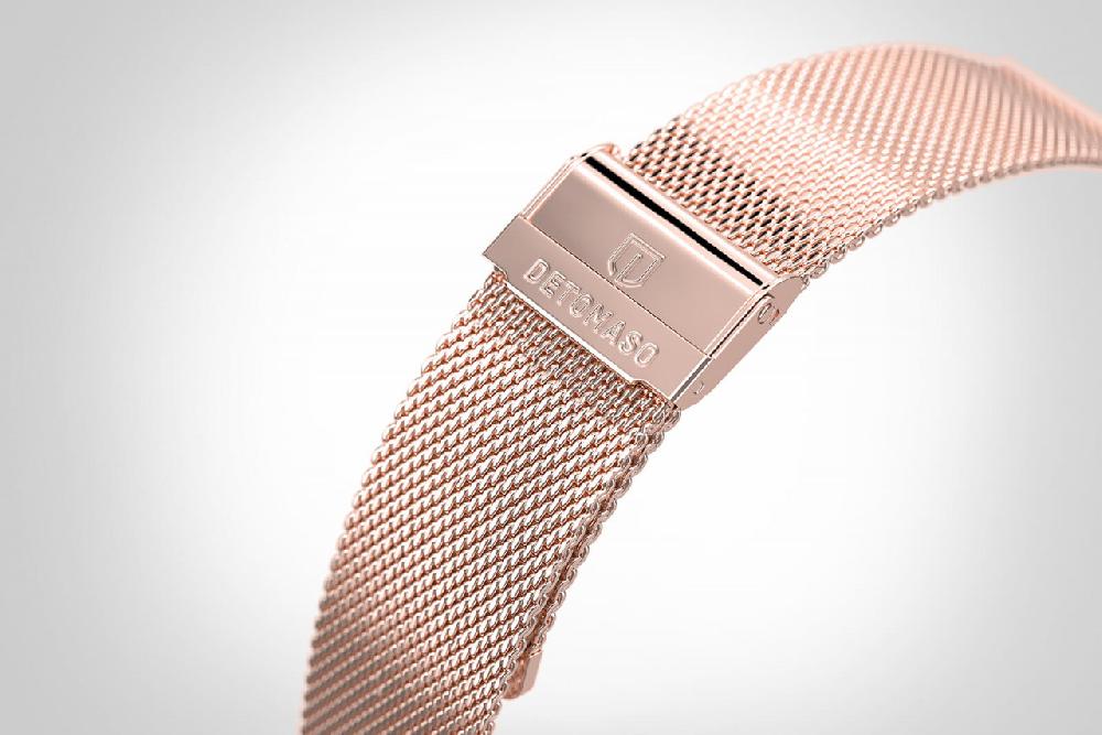 Detomaso MILANESE STRAP ROSEGOLD POLISHED