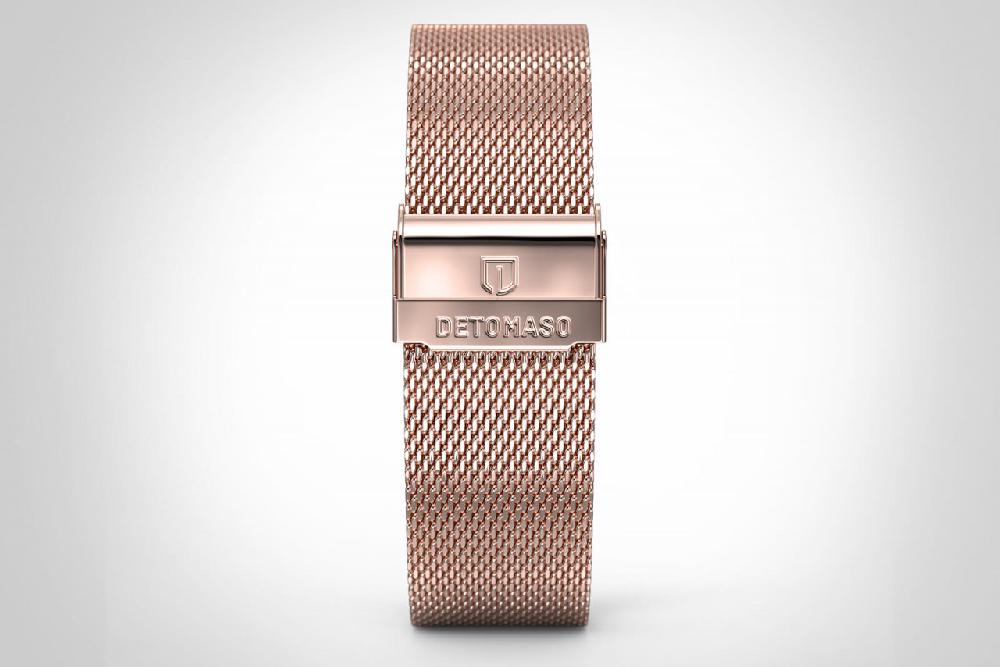 detomaso MILANESE STRAP ROSEGOLD POLISHED
