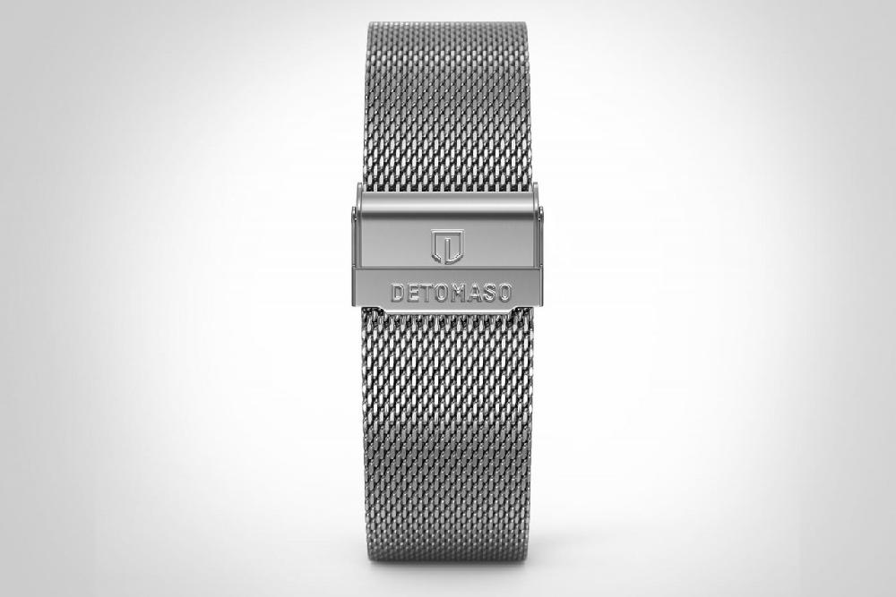 detomaso MILANESE STRAP SILVER BRUSHED