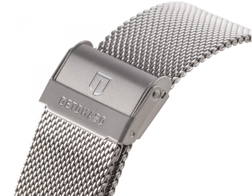 Detomaso MILANESE STRAP SILVER SANDBLASTED