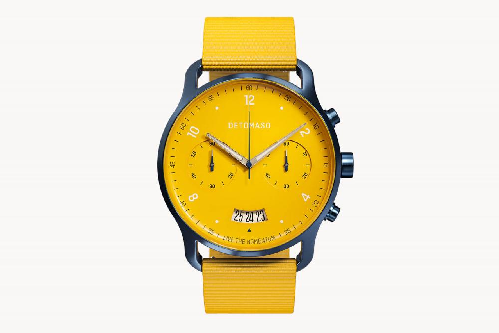 Detomaso SORPASSO CHRONOGRAPH GIALLO BLU