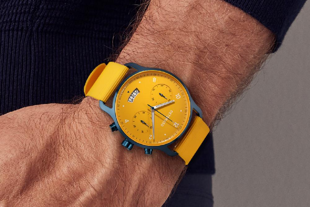 Detomaso SORPASSO CHRONOGRAPH GIALLO BLU