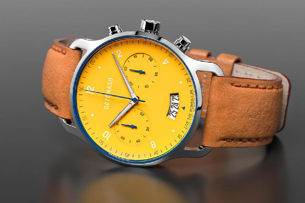 detomaso SORPASSO CHRONOGRAPH GIALLO