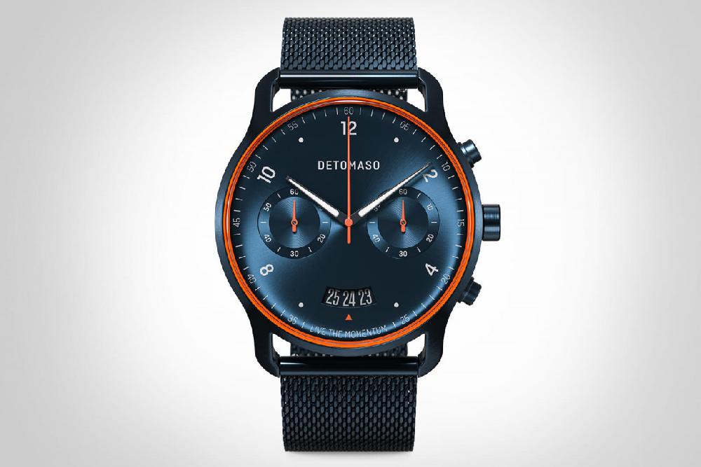 Detomaso SORPASSO CHRONOGRAPH VELOCITÀ BLUE ORANGE