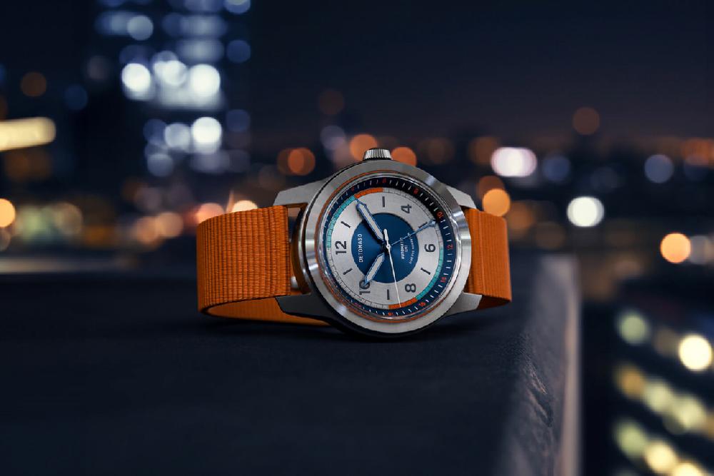 detomaso URBAN EXPLORER AUTOMATIC GMT SILVER BLUE