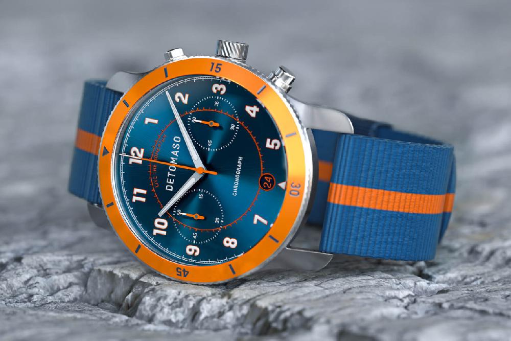 detomaso VENTURE CHRONOGRAPH BLUE ORANGE